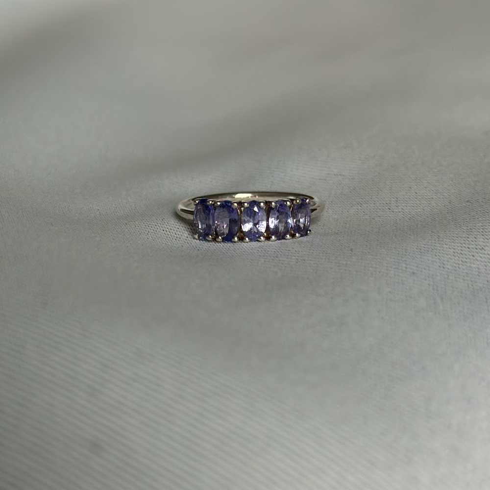 Carrie Elizabeth Stirling Silver Purple Stone Ring